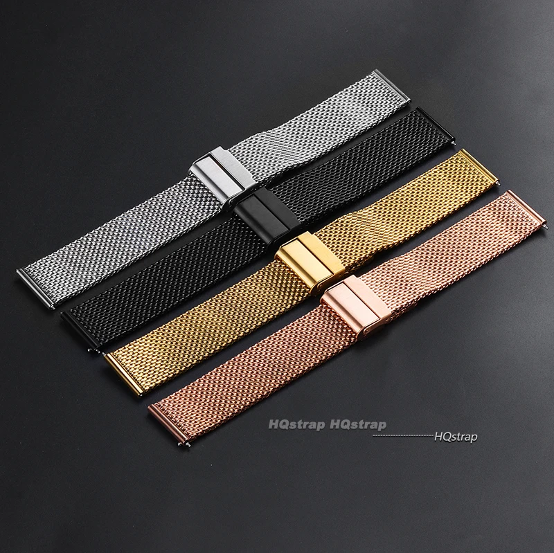 0.6mm 1.0mm Milanese Mesh Stra - đánh giá và giá Mesh Strap Metal