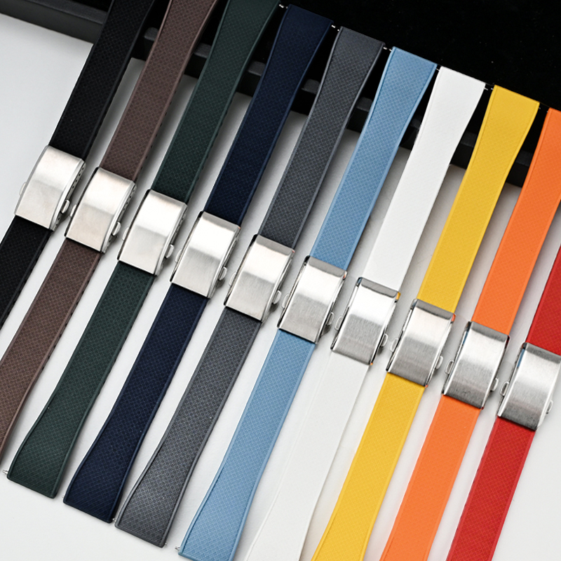 Fluoro Rubber Watch Band FKM T - đánh giá và giá Suede Strap Watch