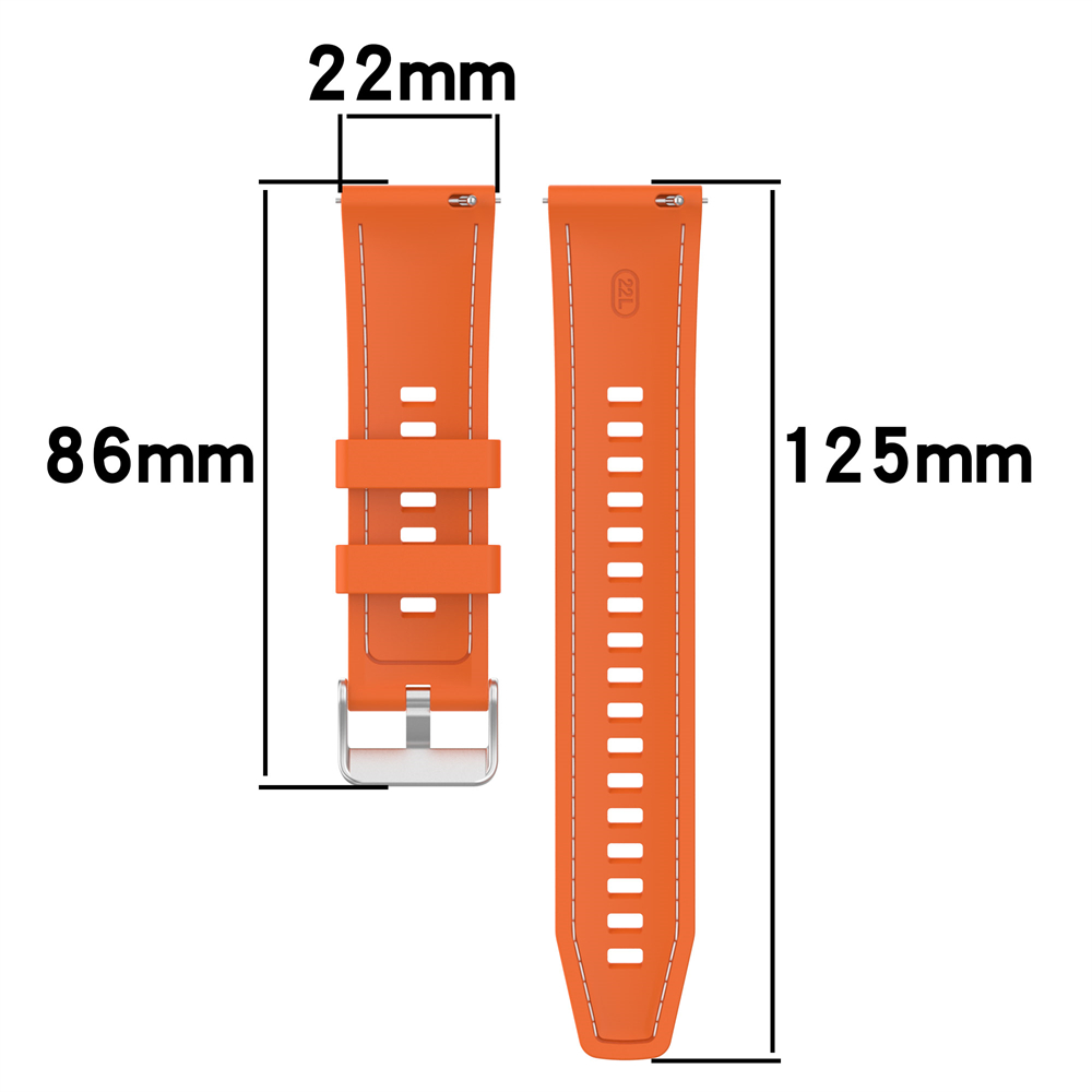 22mm Stitching silicone univer - đánh giá và giá Silicone Watch Band 22Mm