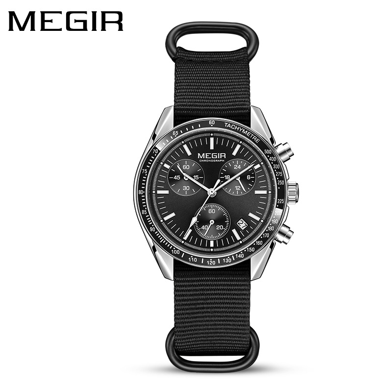 MEGIR 2247 New Luxury Men's Wa - đánh giá và giá Canvas Strap Watch