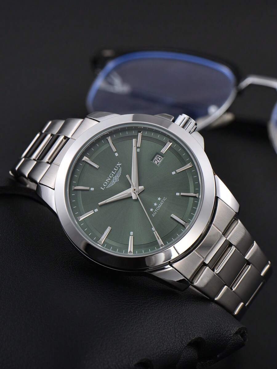 LONGLUX 1pc Men's Automatic Me - đánh giá và giá Butterfly Clasp Deployant