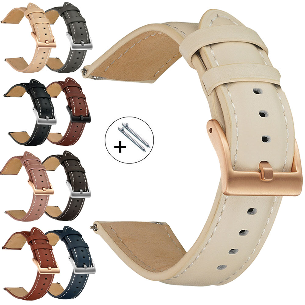 14mm 16mm 18mm 20mm 22mm Genui - đánh giá và giá Leather Strap Quick Release