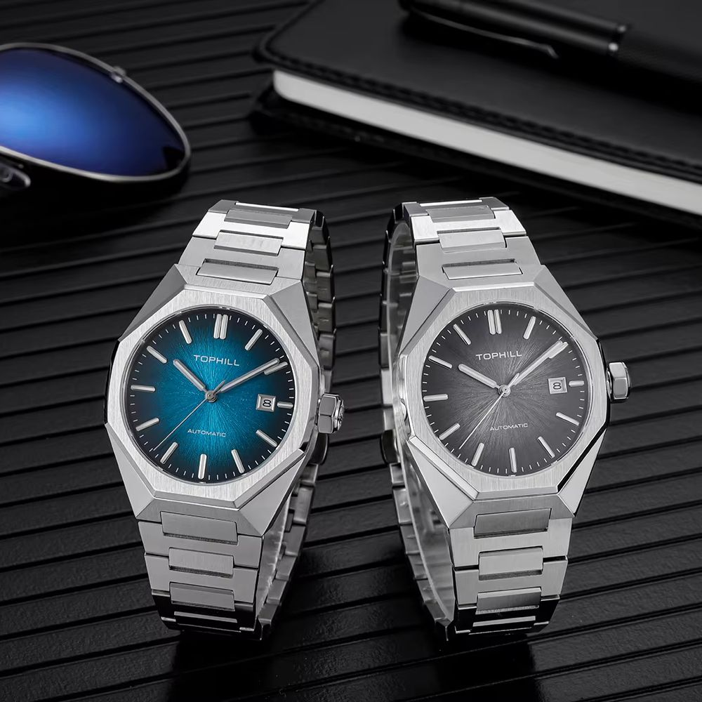 TOPHILL 39mm Miyota 8215 Mecha - đánh giá và giá Butterfly Clasp Deployant