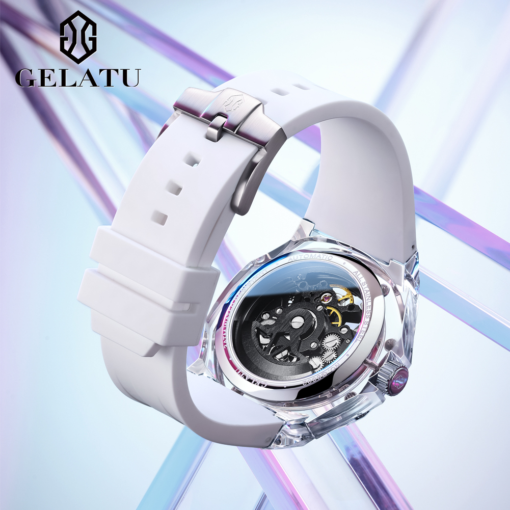 GELATU 8002 Automatic Mechanic - đánh giá và giá Rubber Strap Diver